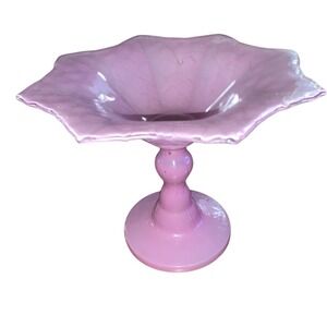 Vintage Lavender Compote/Candy Dish 6" Tall No Chips Gorgeous